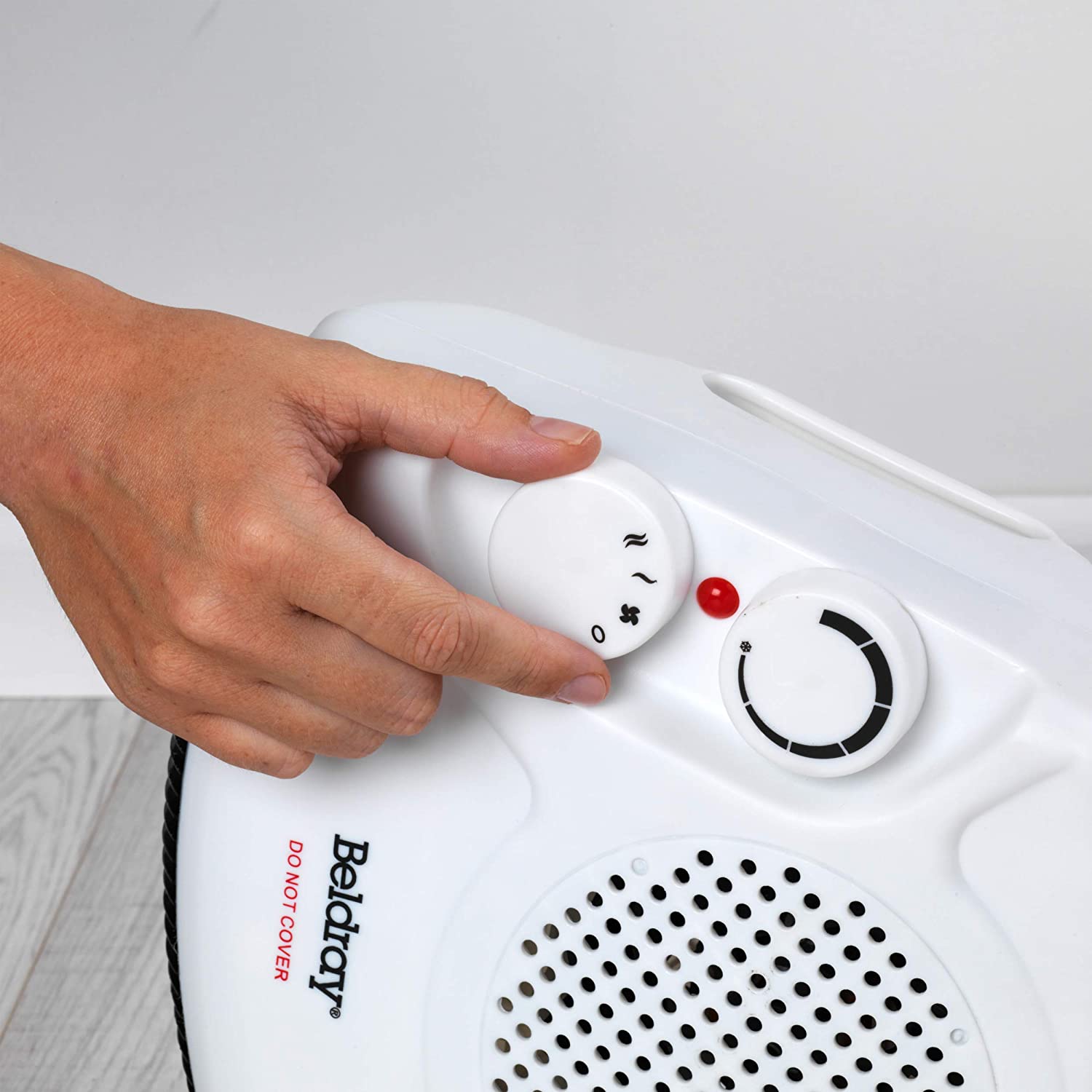 Calentador de ventilador portátil de dos posiciones Beldray